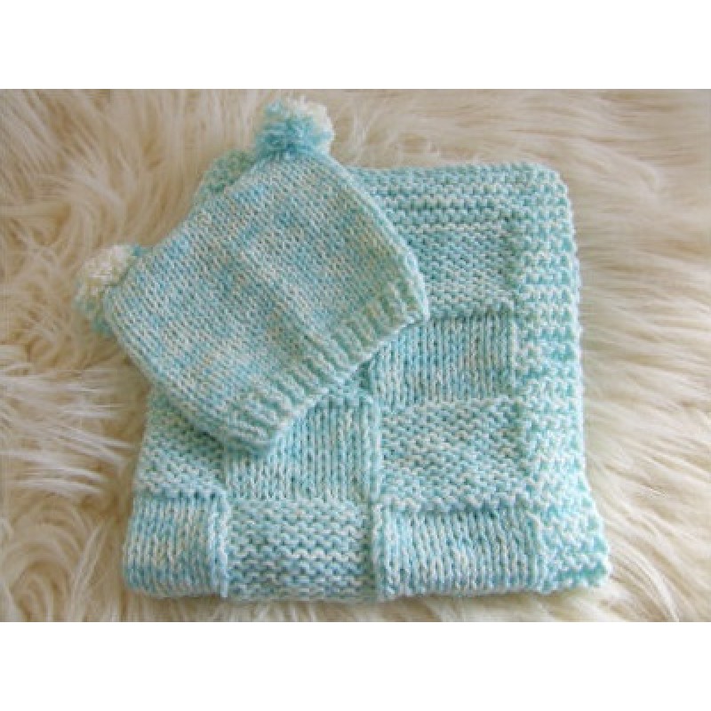 Free Waffled Baby Blanket knitting pattern by Precious ...